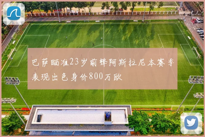 巴萨瞄准23岁前锋阿斯拉尼本赛季表现出色身价800万欧